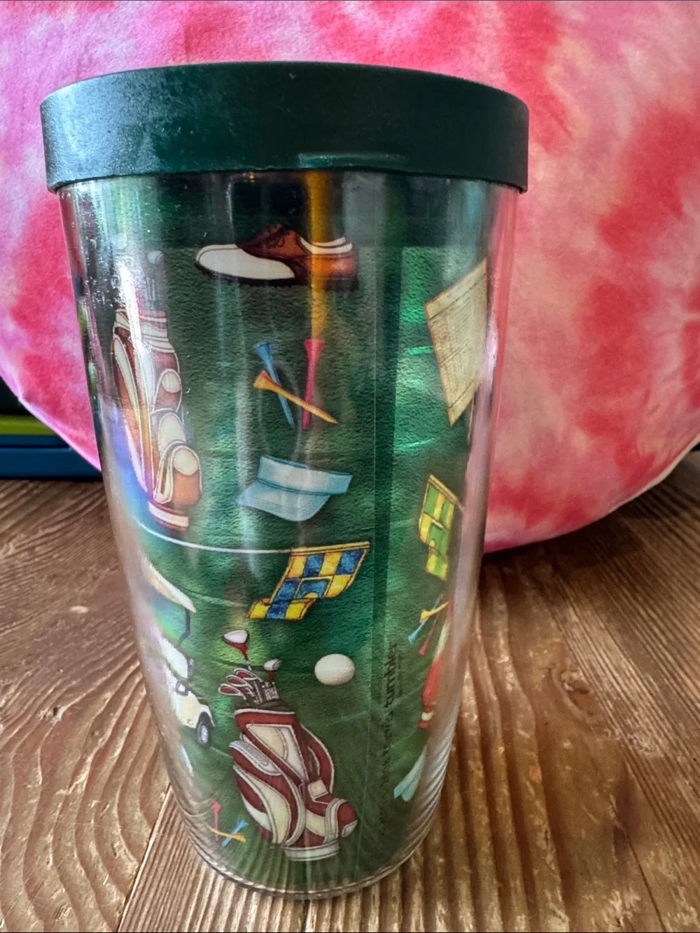 tervis Green Golf Cart Travel Tumbler with Black Lid